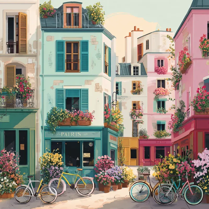 Cute Cityscape Travel Posters