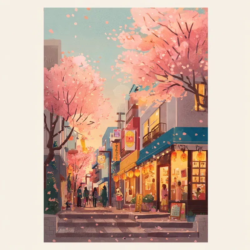 Cute Cityscape Travel Posters