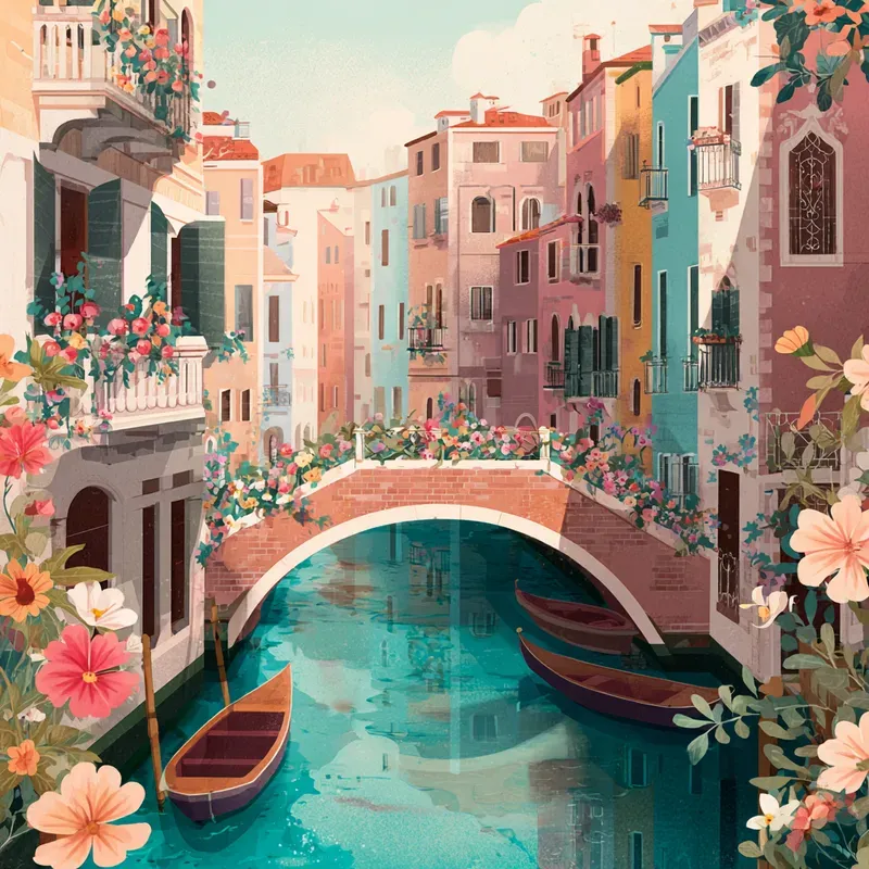 Cute Cityscape Travel Posters