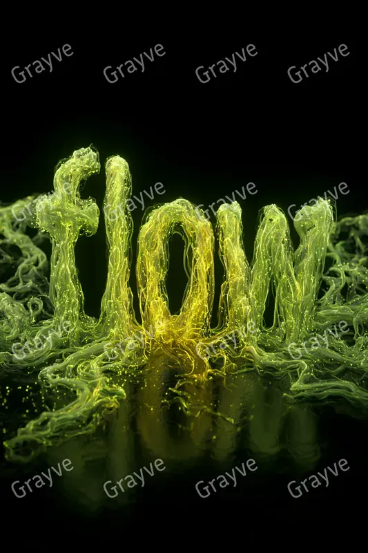 Bioluminescent Fluid Typographies
