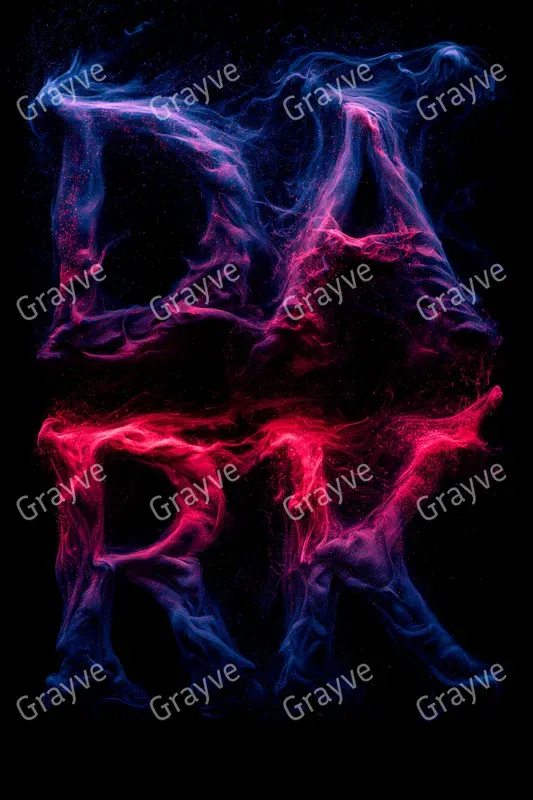 Bioluminescent Fluid Typographies