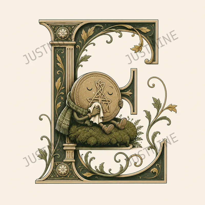 Elegant Mascot Floral Letters