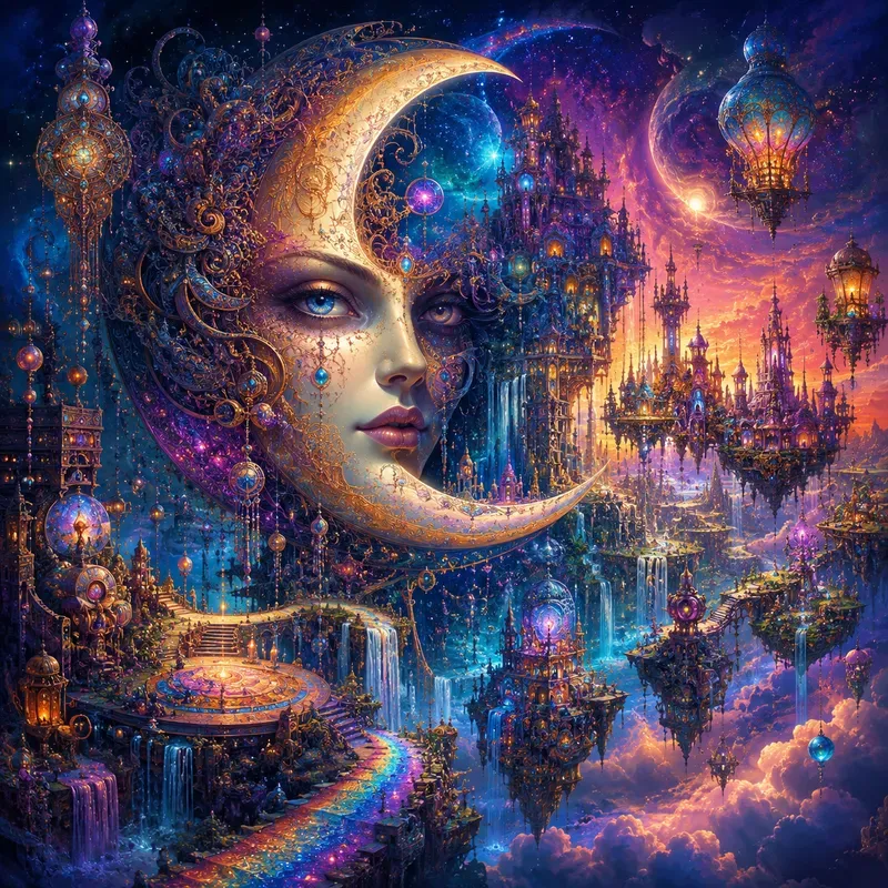 Surreal Celestial Fantasy Dreamscapes