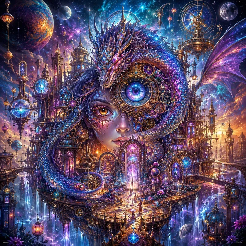 Surreal Celestial Fantasy Dreamscapes