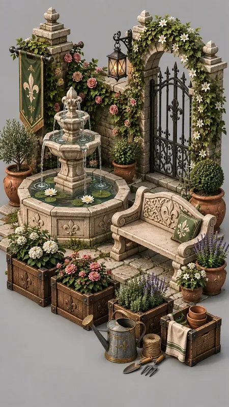 Medieval 3D Isometric Game Asset Scenes