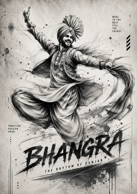 Dynamic Dance Poster Sketches