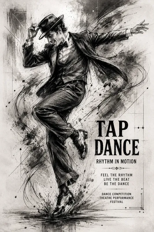 Dynamic Dance Poster Sketches