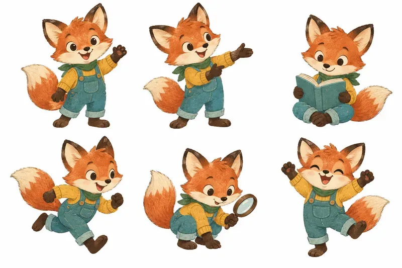 Kids Character Clipart Sheets