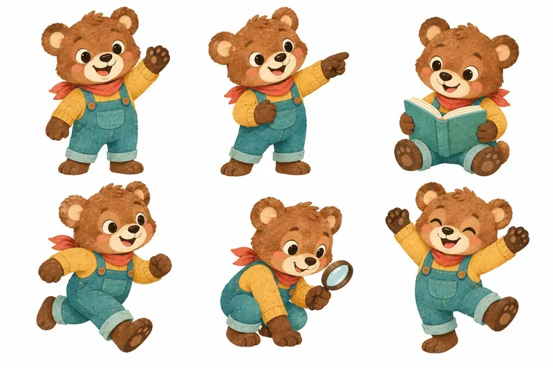 Kids Character Clipart Sheets