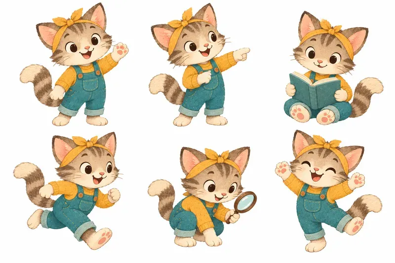 Kids Character Clipart Sheets