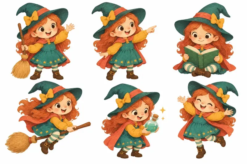 Kids Character Clipart Sheets