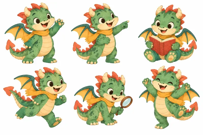 Kids Character Clipart Sheets
