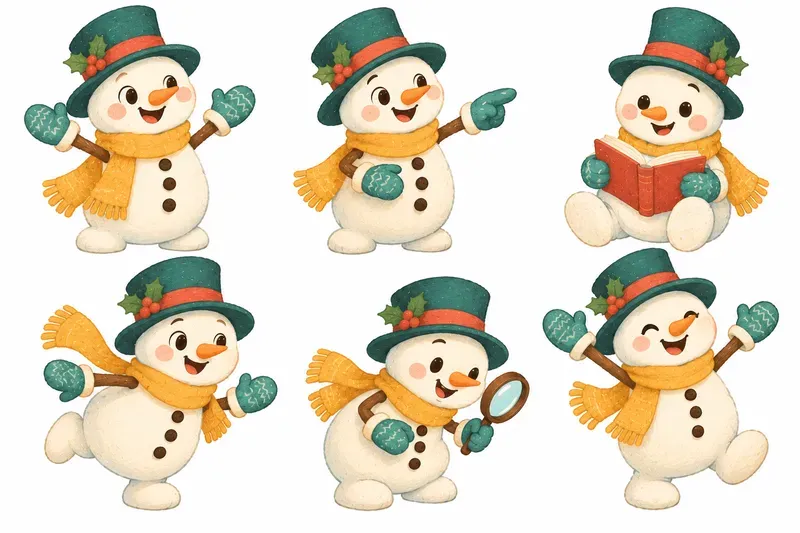 Kids Character Clipart Sheets
