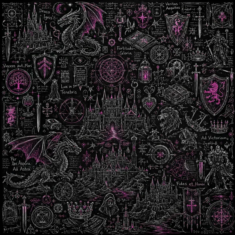 Chalkboard Doodle Pattern Collections