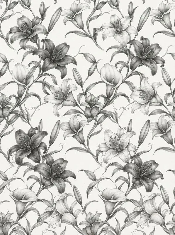 Realistic Graphite Seamless Patterns