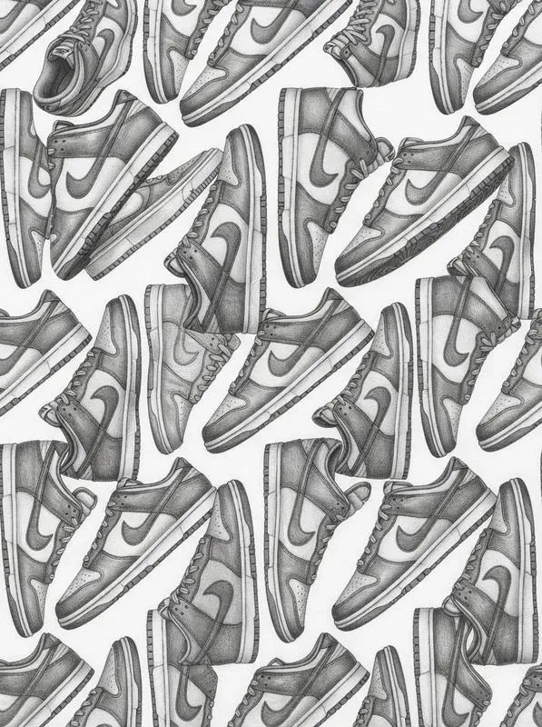 Realistic Graphite Seamless Patterns