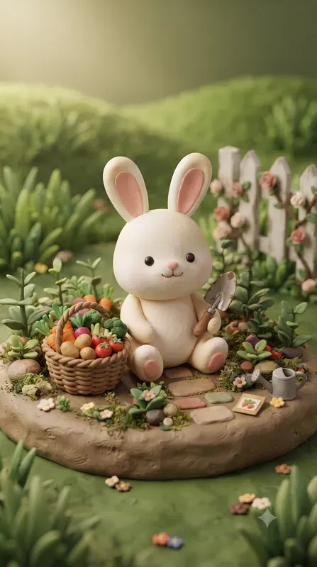 Full Crop 3D Clay Render Animal Habitats