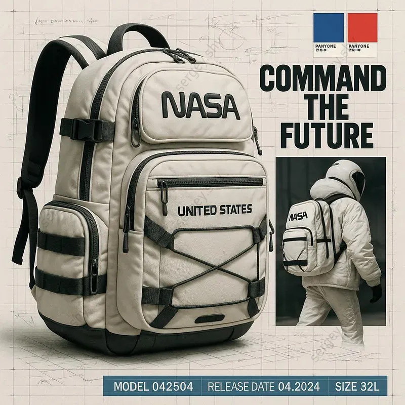 Branded Backpack Blueprint Mockups