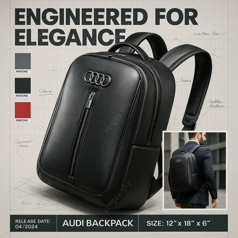 Branded Backpack Blueprint Mockups