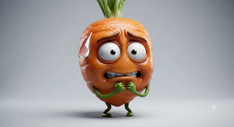 Stressed Out Vegetable 3D Emojis