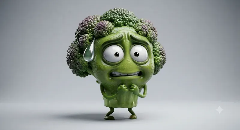 Stressed Out Vegetable 3D Emojis