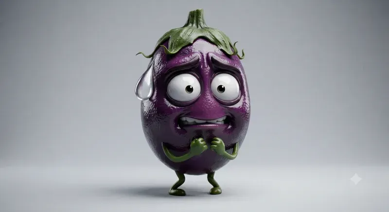 Stressed Out Vegetable 3D Emojis
