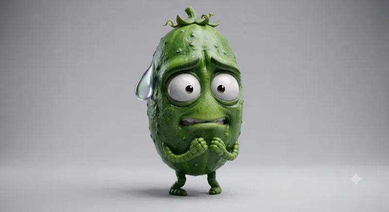 Stressed Out Vegetable 3D Emojis