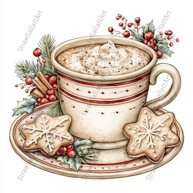 Cute Scandinavian Christmas Cliparts