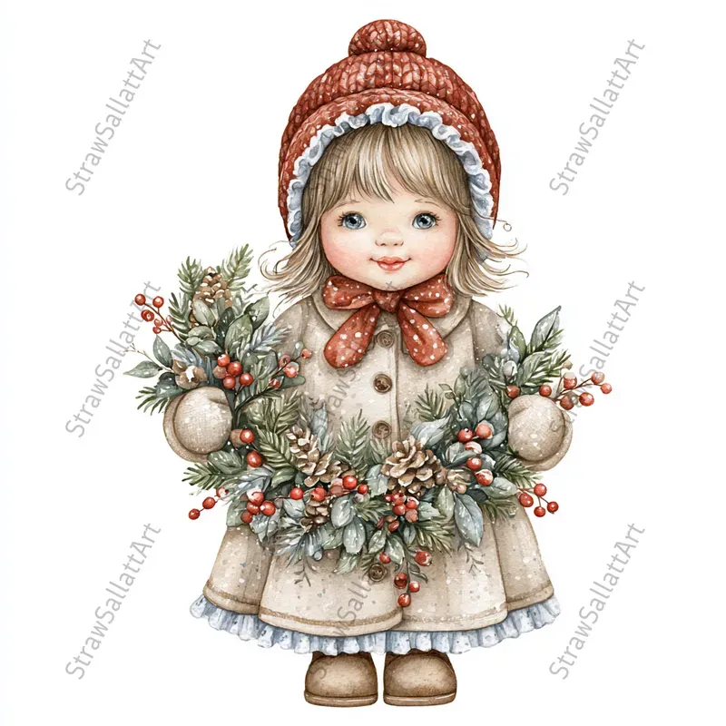 Cute Scandinavian Christmas Cliparts