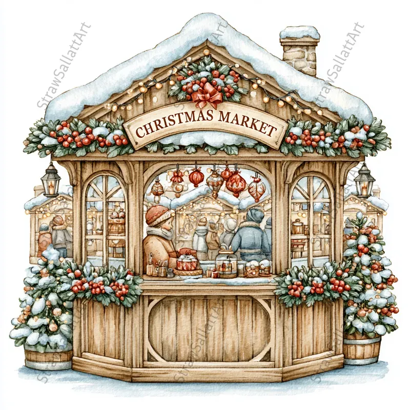 Cute Scandinavian Christmas Cliparts