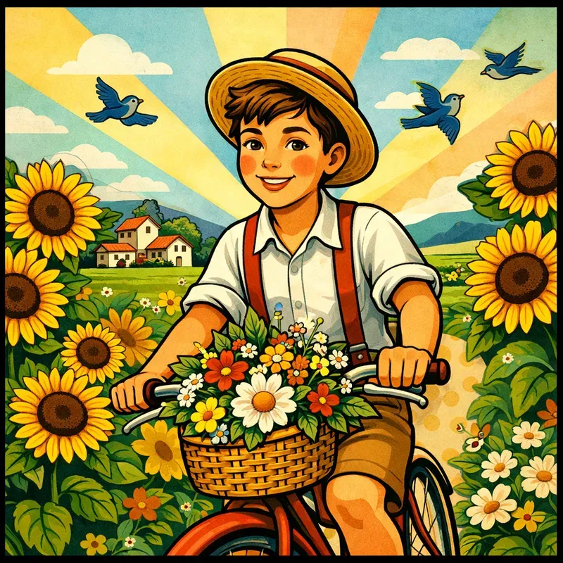 Retro Mediterranean Summer Art Sets