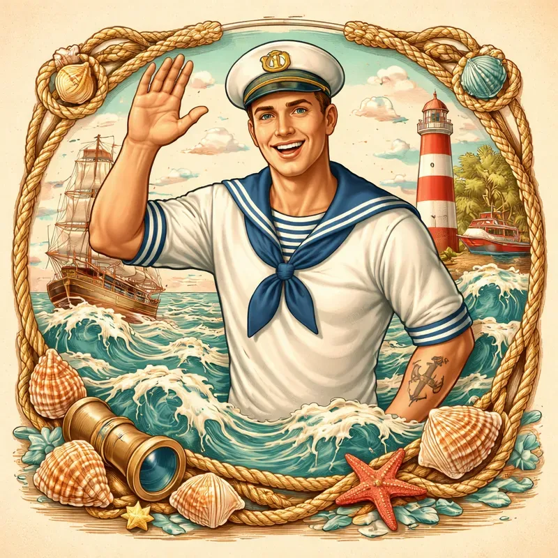 Retro Mediterranean Summer Art Sets