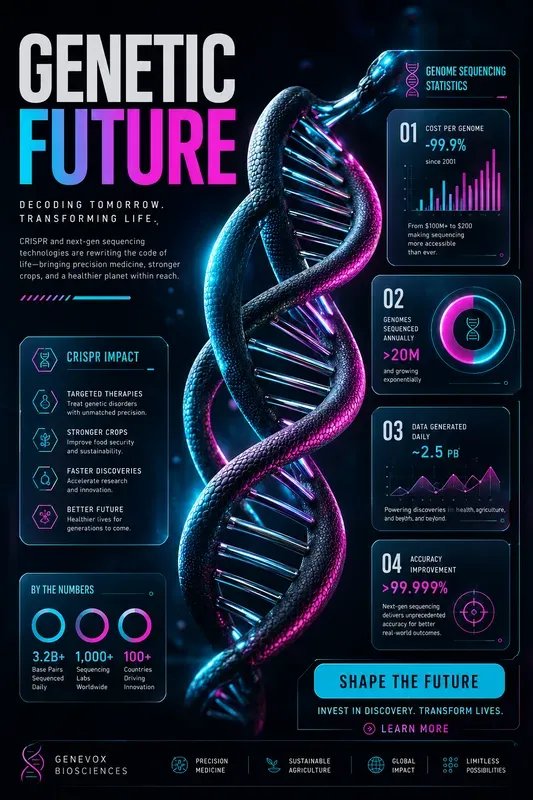 Futuristic Dark Tech Infographic Posters