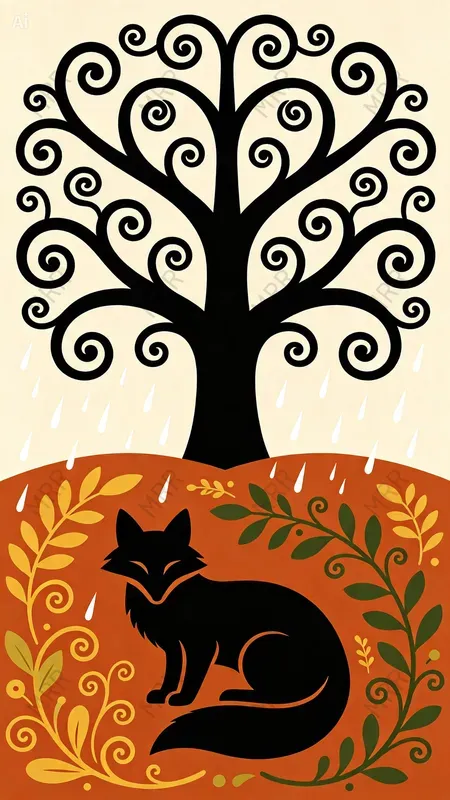 Whimsical Silhouette Decorative Art