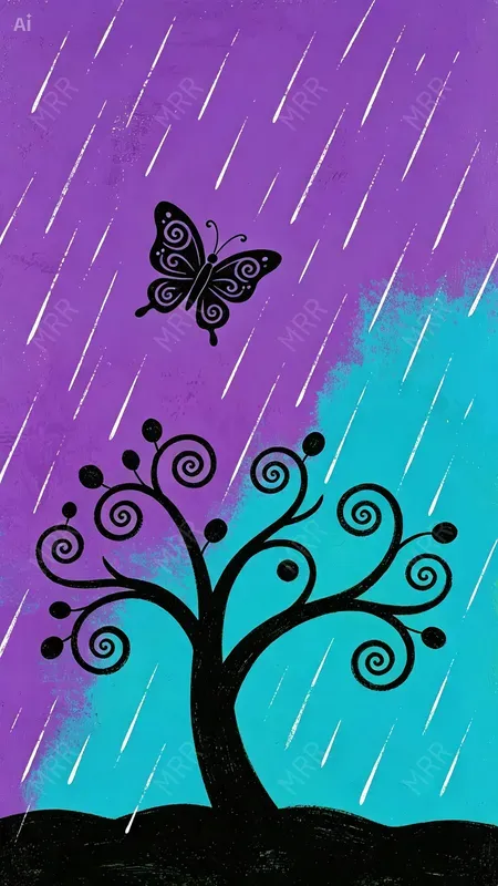 Whimsical Silhouette Decorative Art