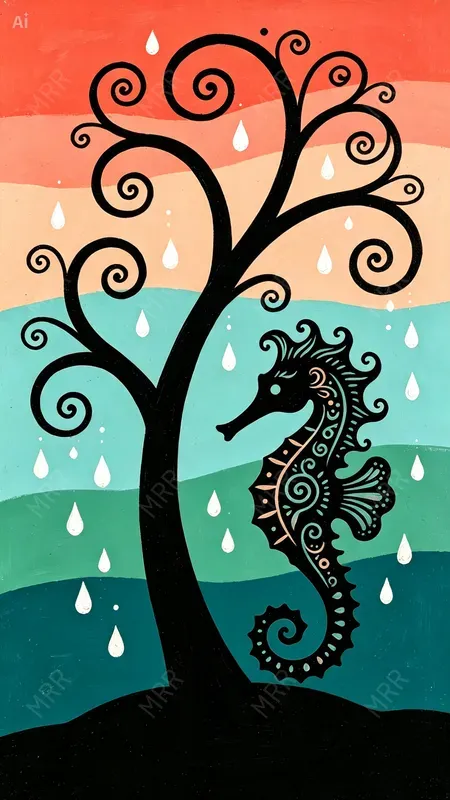 Whimsical Silhouette Decorative Art