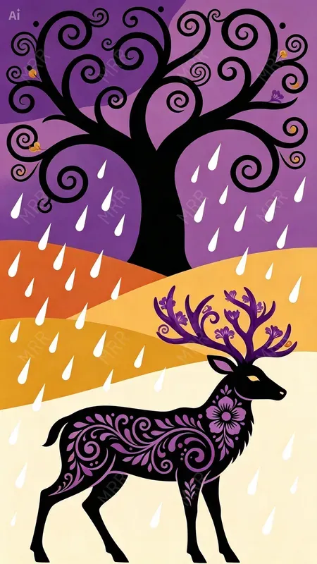 Whimsical Silhouette Decorative Art