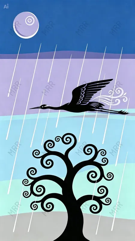 Whimsical Silhouette Decorative Art