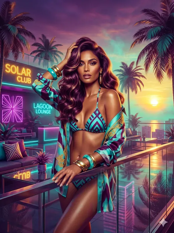 Sunset Mirage Beach Icons