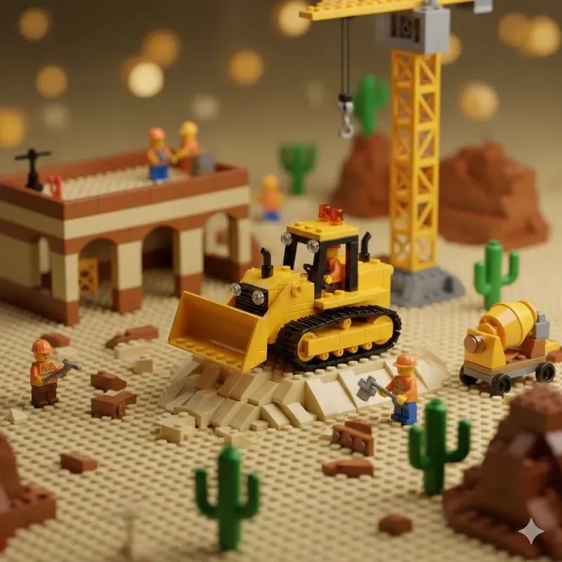 Miniature Toy Construction Cinematics