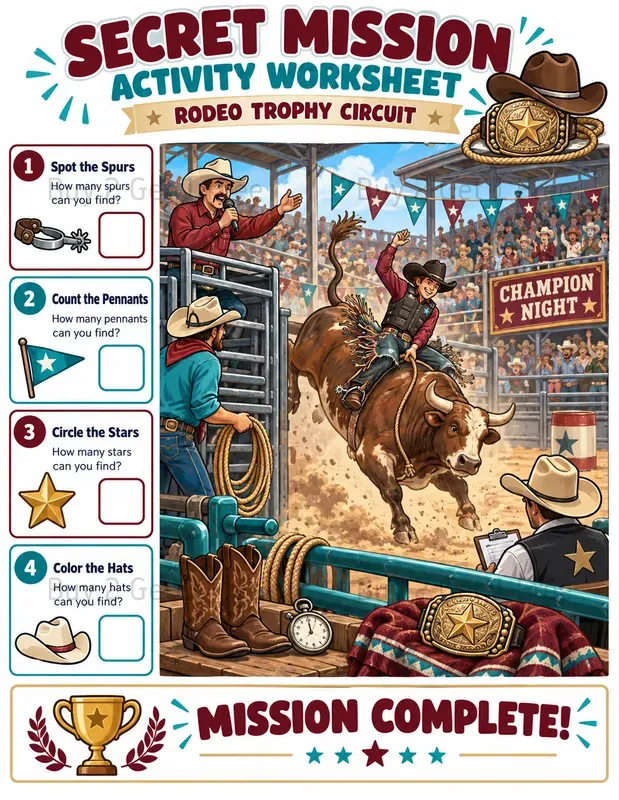Secret Mission Activity Worksheets