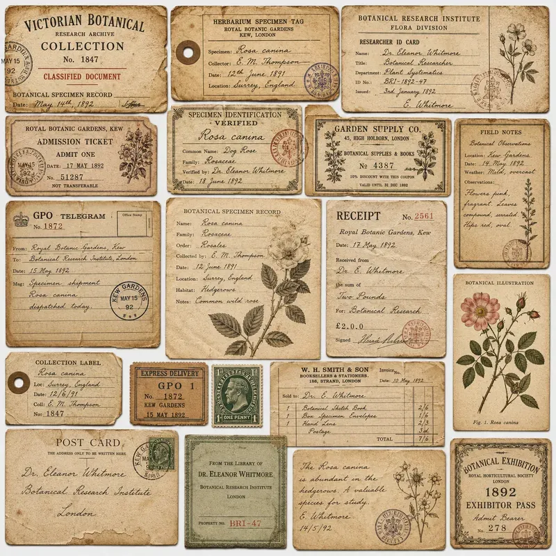 Vintage Ephemera Collages