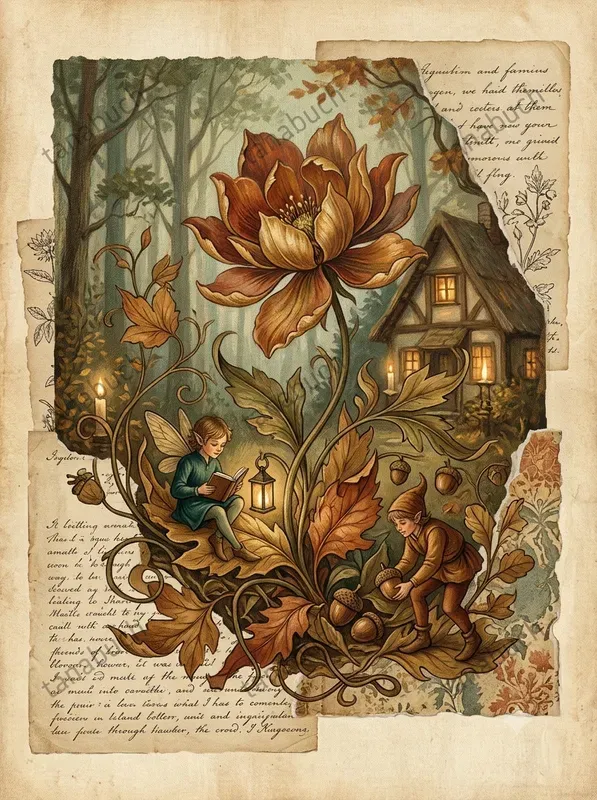 Vintage Autumn Fairytale Manuscripts