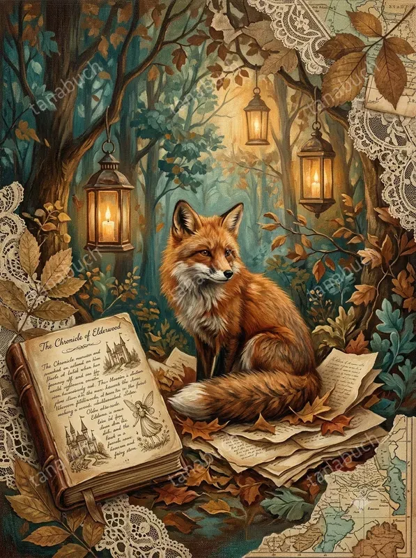 Vintage Autumn Fairytale Manuscripts