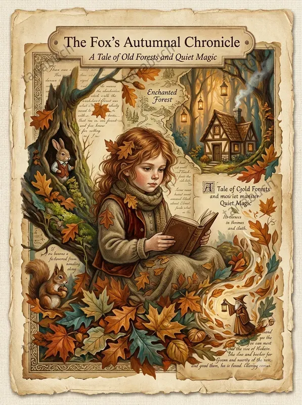 Vintage Autumn Fairytale Manuscripts