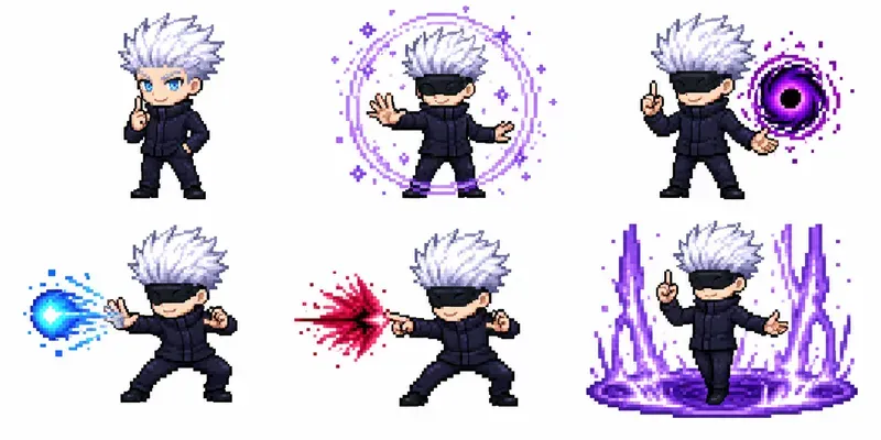 Anime Pixel Art Sprite Sheet Packs