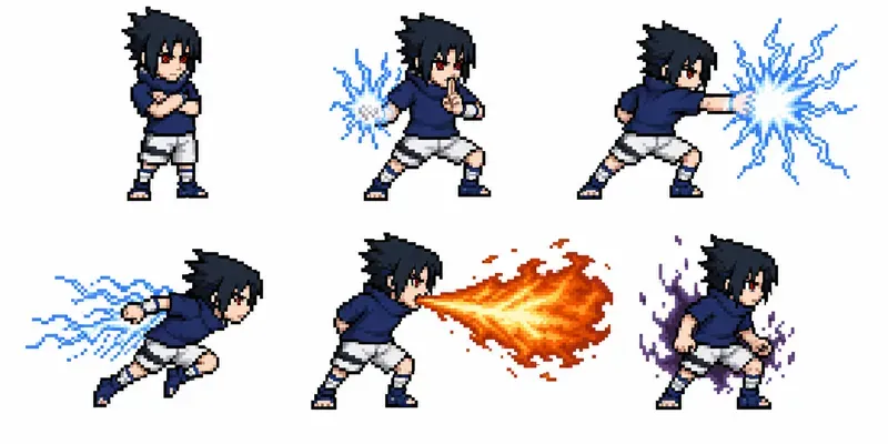 Anime Pixel Art Sprite Sheet Packs