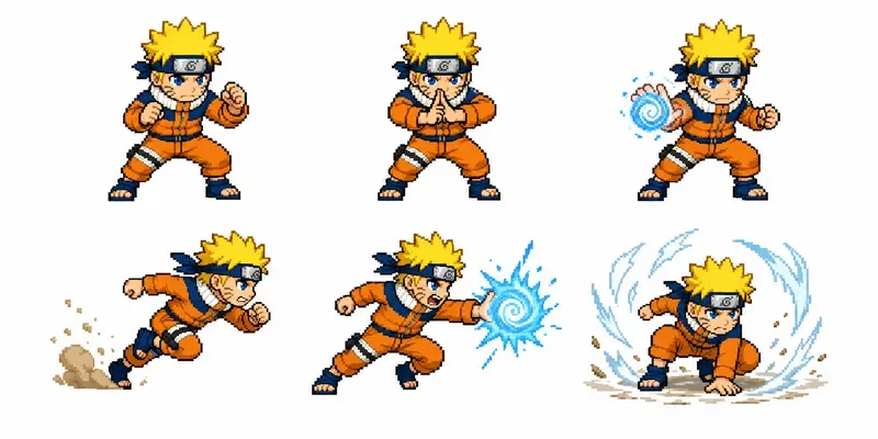 Anime Pixel Art Sprite Sheet Packs