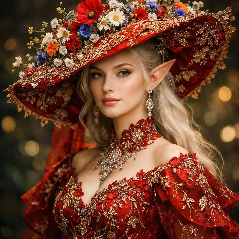 Floral Couture Fantasy Portraits