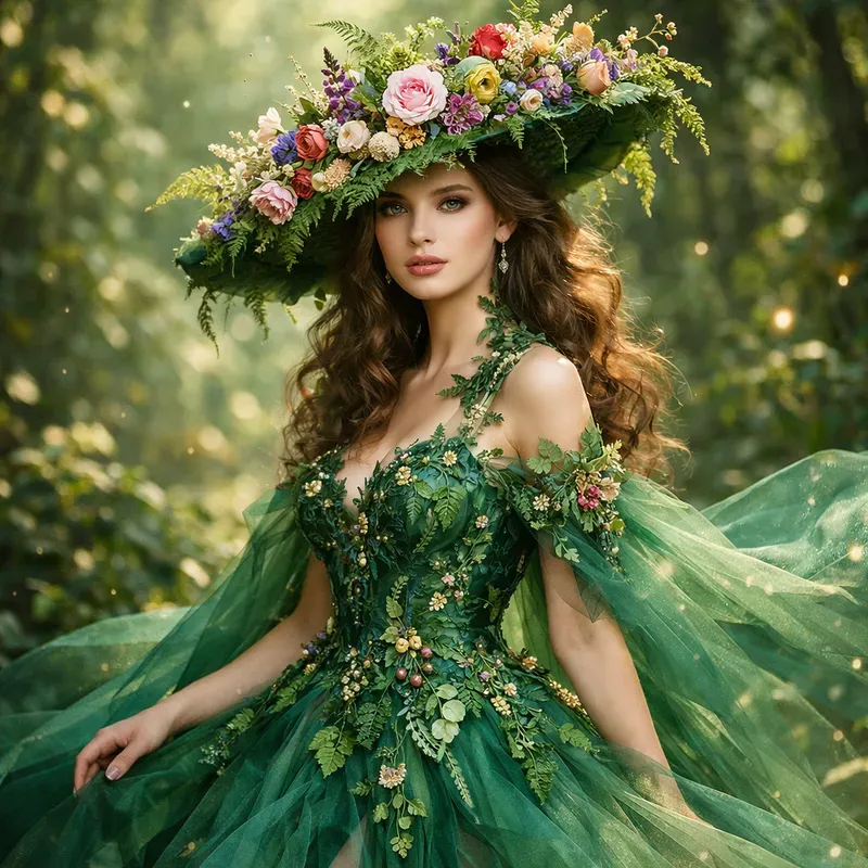 Floral Couture Fantasy Portraits